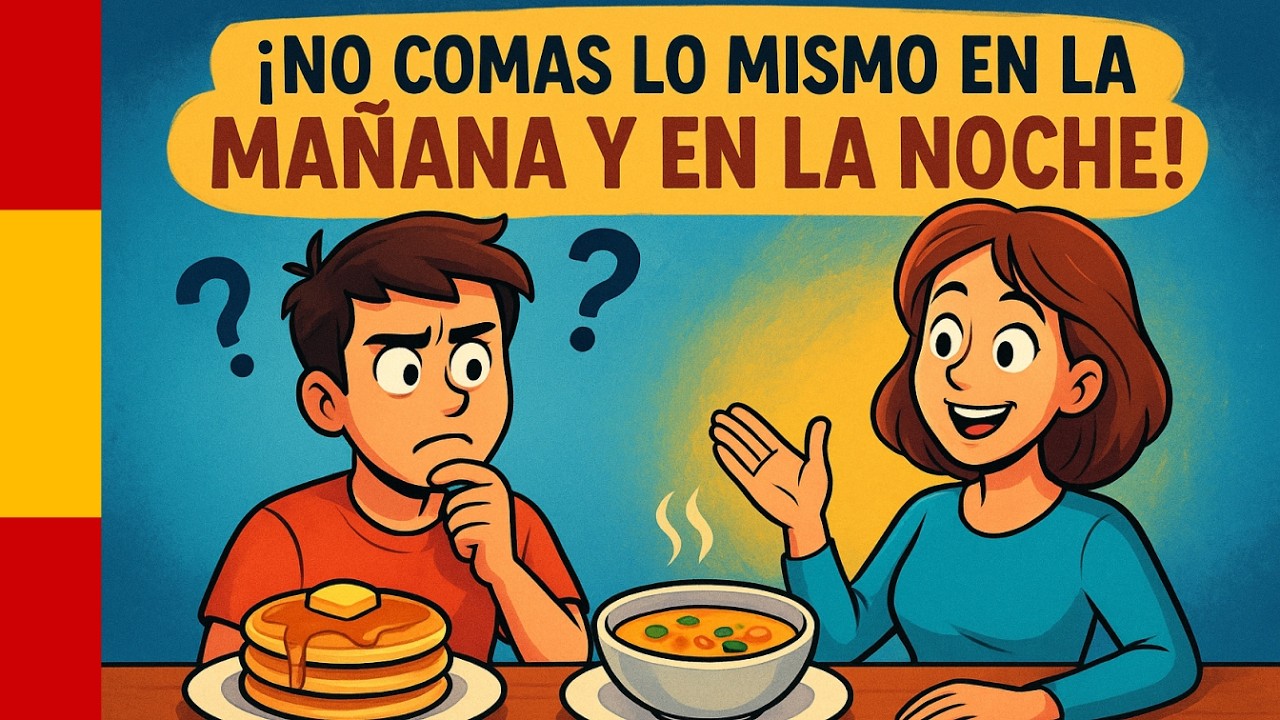 Learn Spanish Podcast | Ep 80: ¿Qué comes en la mañana y en la noche? 🍽️ Aprende Español