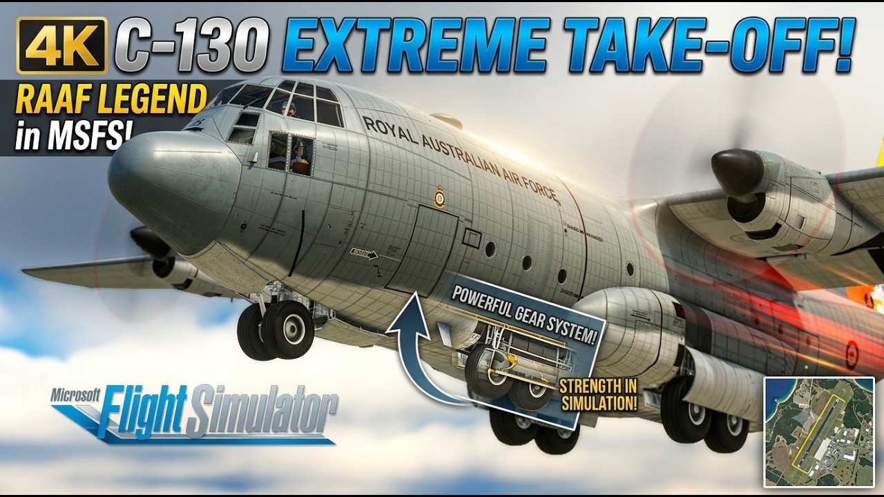 Sending Military Logistics with Lockheed C-130 Hercules Aircraft from Brisbane to Port Moresby