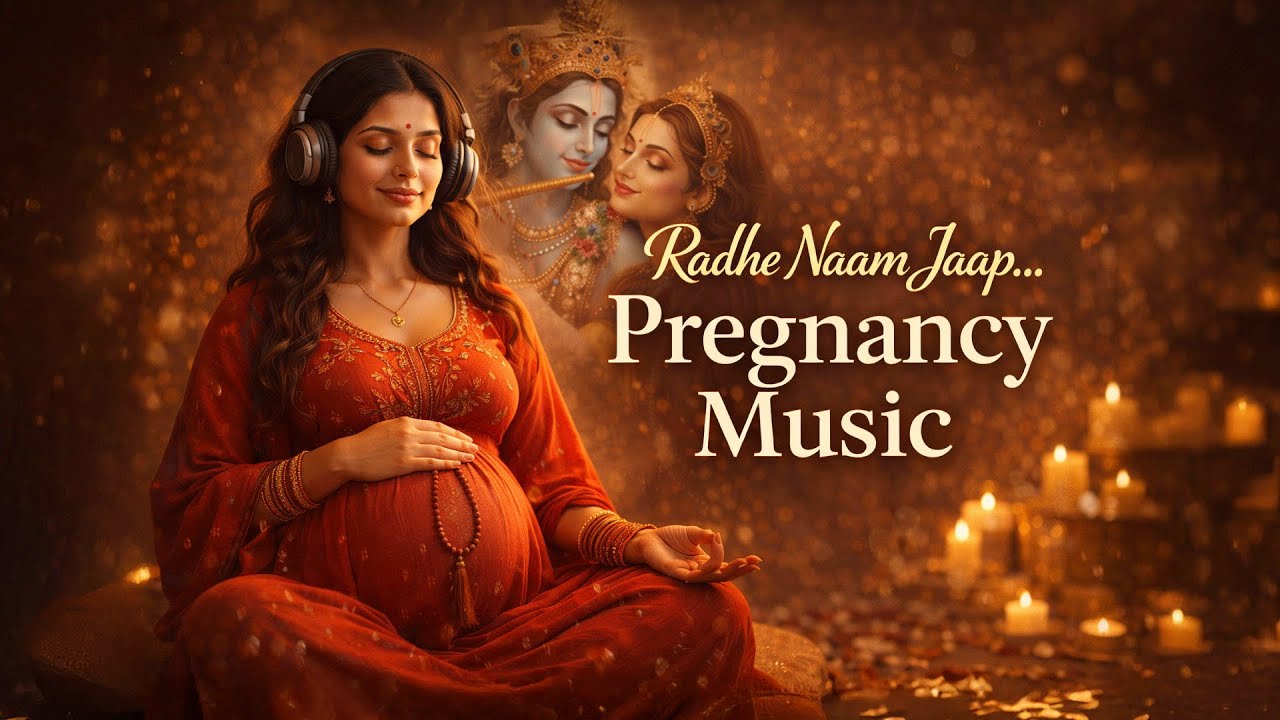 Shri Radha Naam Jap | Garbh Sanskar Pregnancy Music | Calm Mind Chant