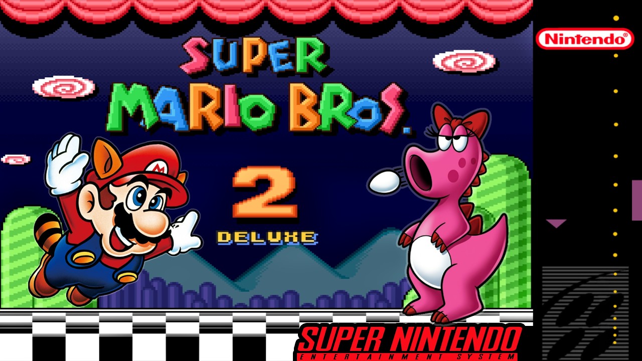 Super Mario Bros. 2 DX (2006) Super Mario World Hack [SNES]