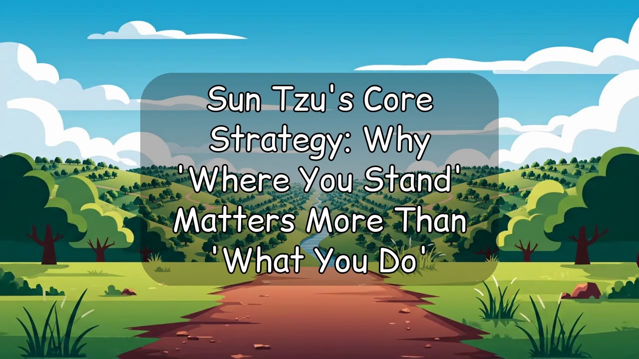 Sun Tzu's Core Strategy: Why 'Where You Stand' Matters More Than 'What You Do'