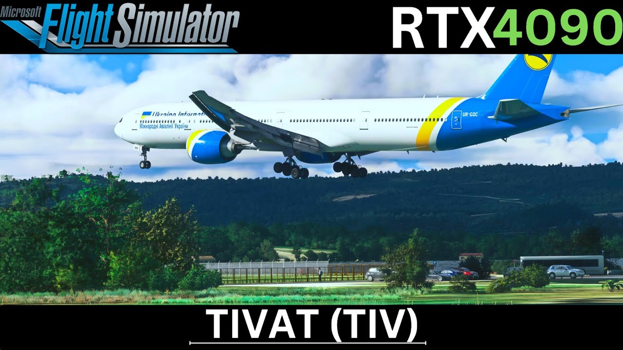 MSFS | PMDG 777-300ER - Tivat Intl Airport Circle To Land Approach In 4K Ultra