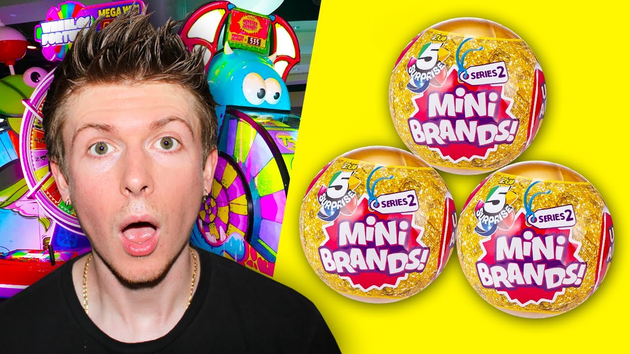 WINNING MINI BRANDS TOYS AT THE ARCADE!!!