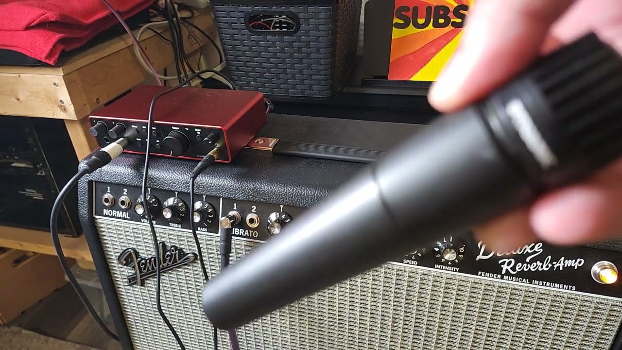 Fender Tone Master Cab Sims vs Real SM57 Mic ...a Tone Comparison