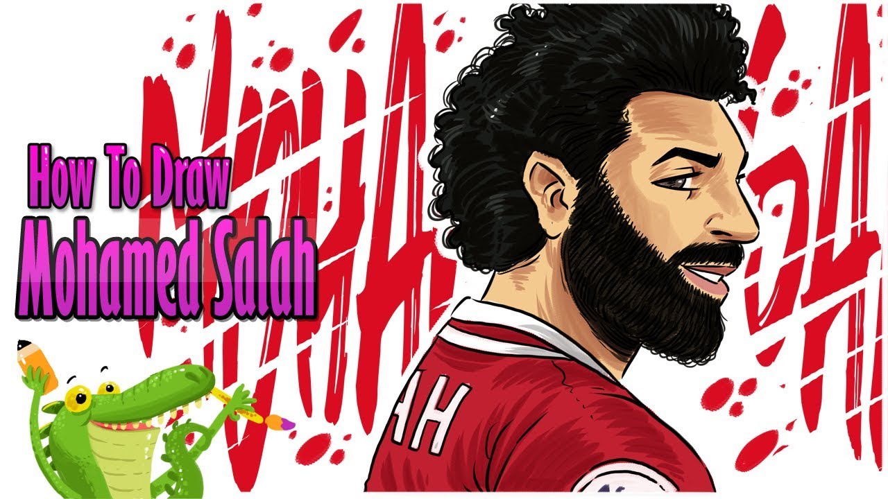 how to draw Mohamed Salah