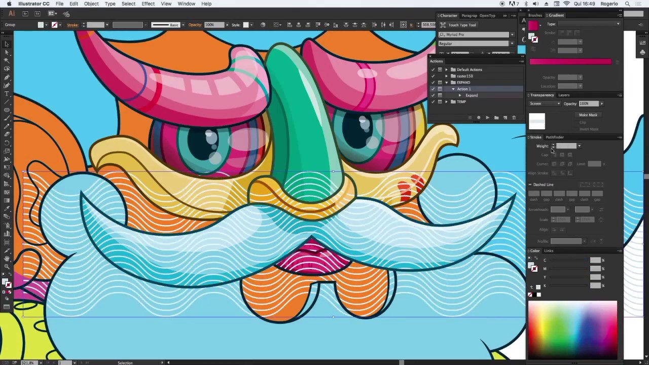 Tutorial de ilustração vetorial