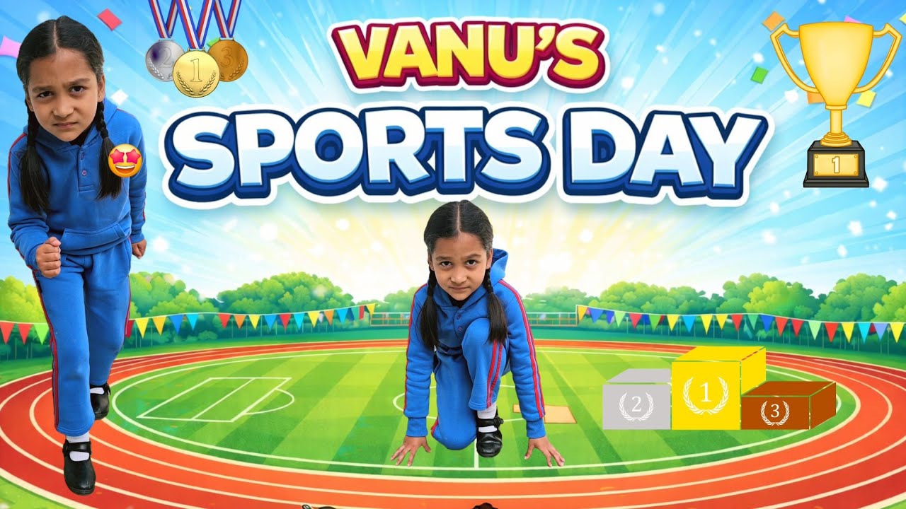 VANU KA SPORTS DAY 🏃‍♀️🏀🤩🎊   | Annual Sports Day 2026 Vlog | Aayu and Vanu