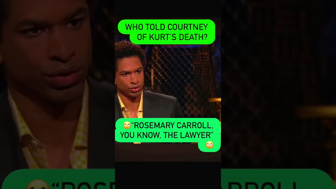 Courtney Love on who told  her of Kurt Cobain&rsquo;s death #kurtcobain#courtneylove#90sgrunge#altrock 