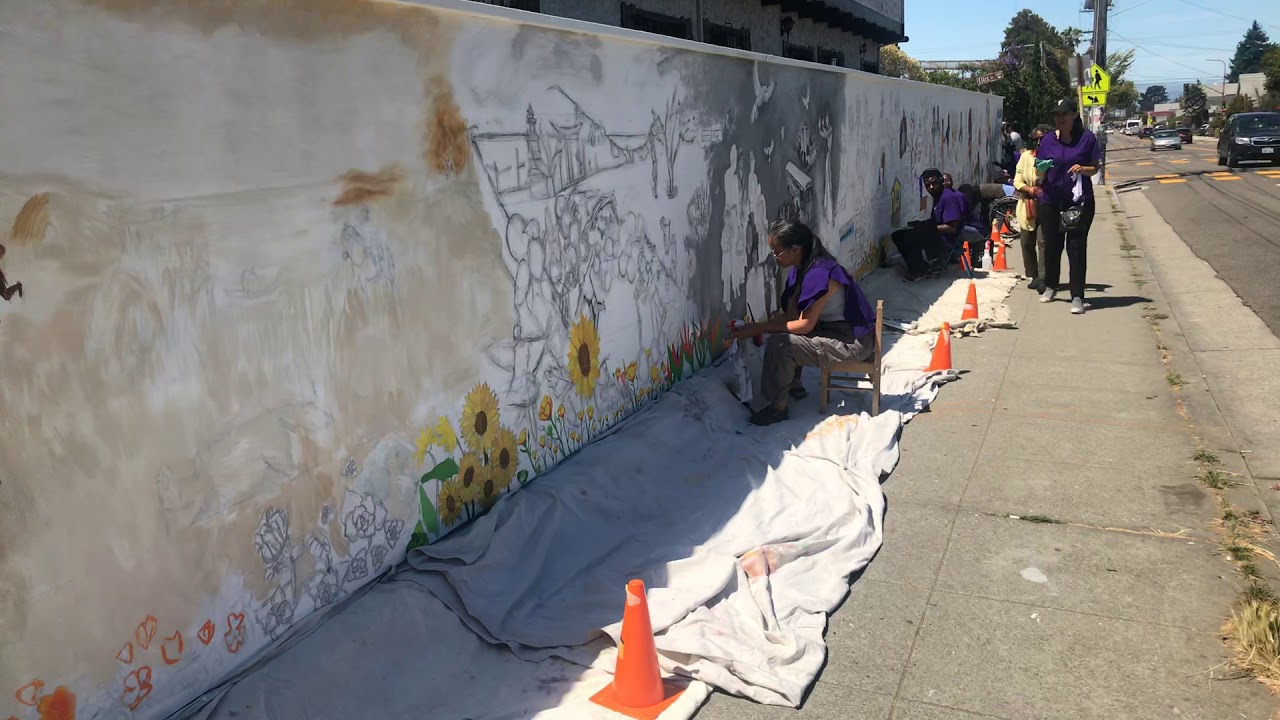 Mural on Ashby Avenue but Edythe Boone part 2. America reframed