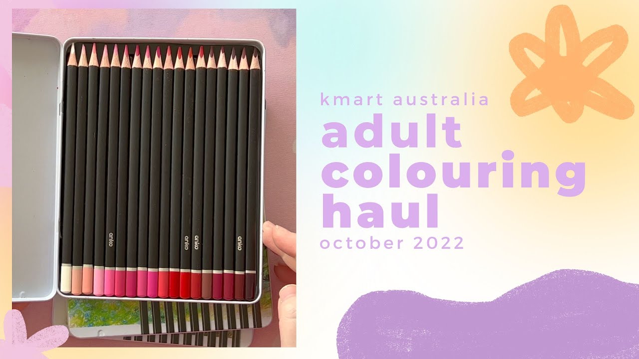 Kmart Australia Colouring Haul October 2022 - Adult Colouring