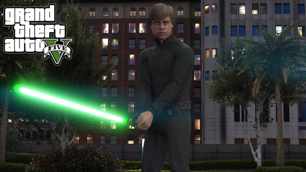 GTA 5 - Luke Skywalker VS Stormtrooper Ambush! | Star Wars Overhaul (Pt.1)