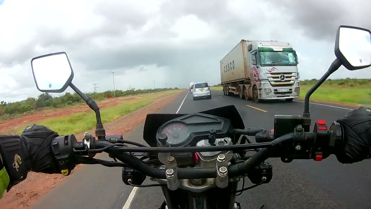 Crossing Tsavo National Park on a Motorcycle (Voi to Mtito).