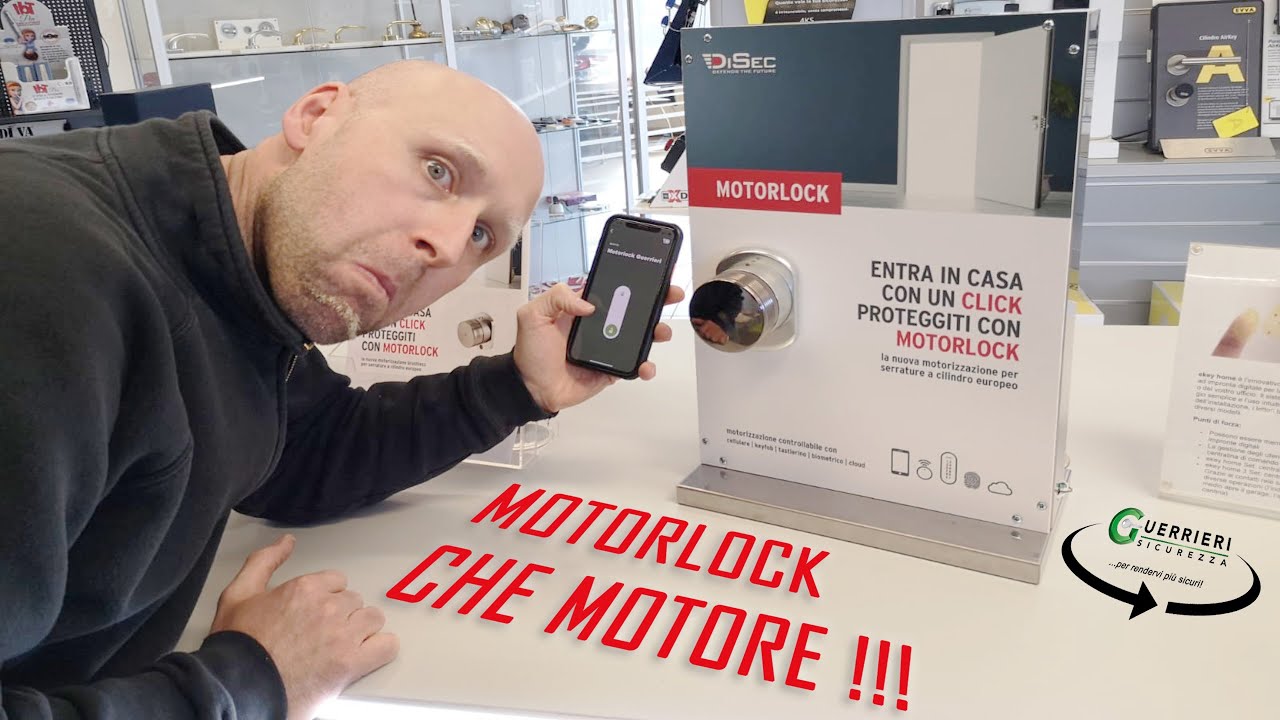 Motorlock Disec pomolo cilindro motorizzato recensione completa!