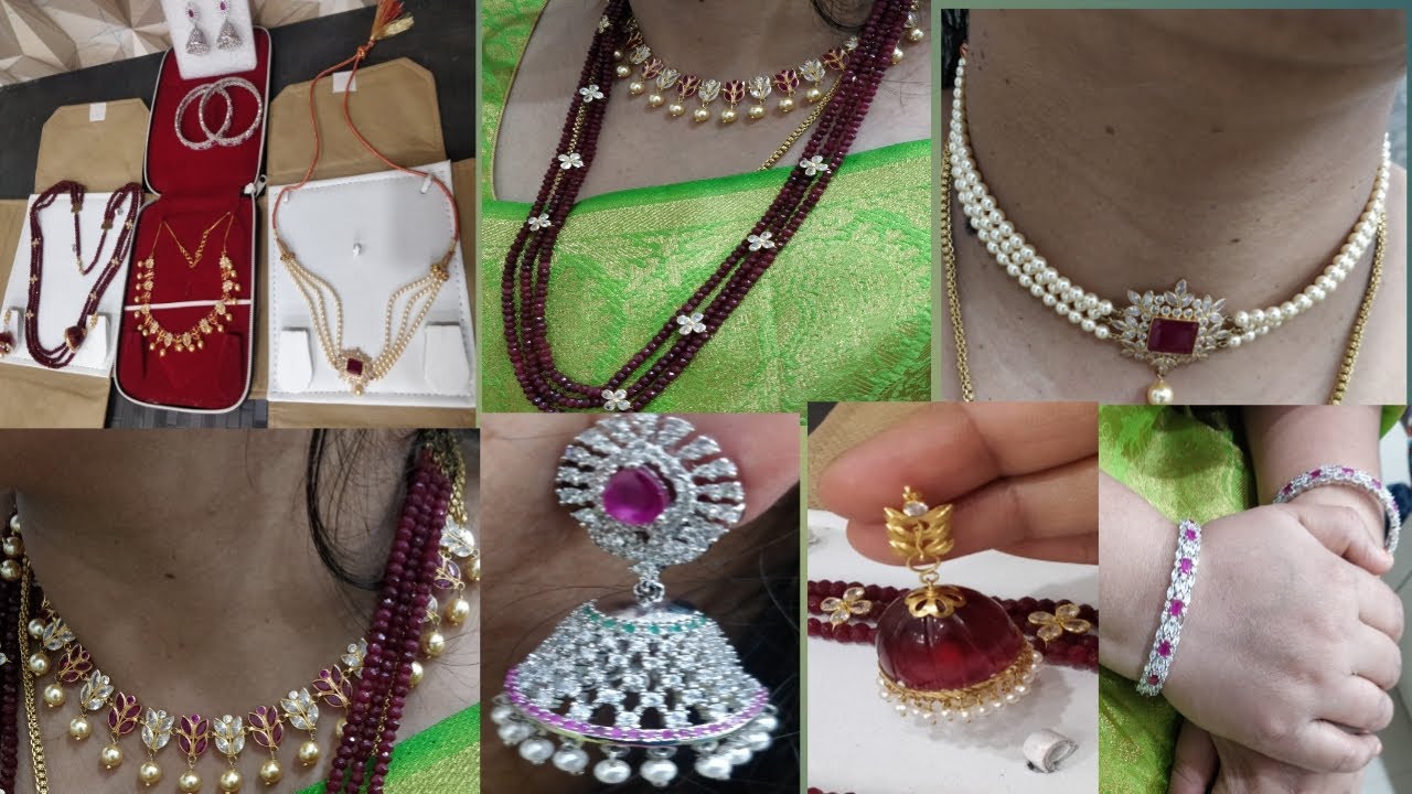 My lightweight latest jewellery collection / below 5 grams neckless / gold,silver collection