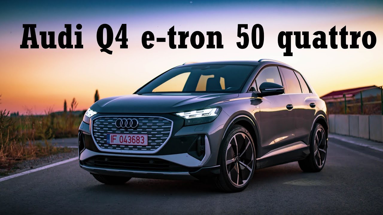 Review Audi Q4 e-tron 50 quattro - Mai bun decat Enyaq? | Test in Romana 4K