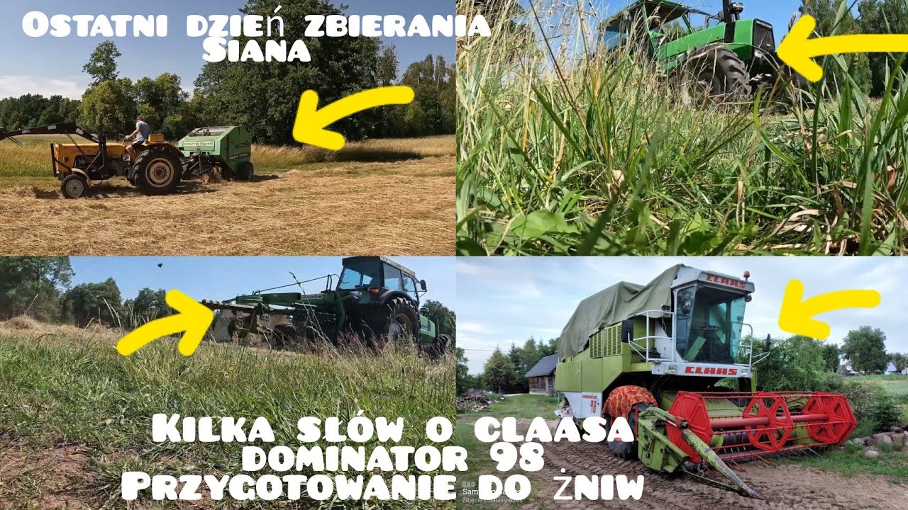 ostatni dzień zbierania siana😯belowanie deutz-fahr GP 2.30😃i ursus c360😎wróciła do żywych kilka🤔o 98