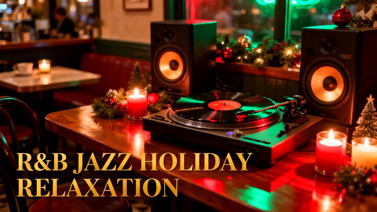 Rainy November RnB Jazz for Study | Warm Golden Café Ambience Focus