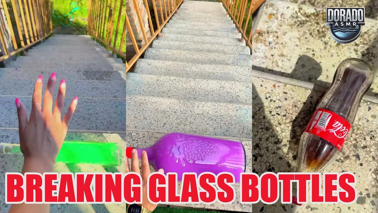 Breaking Glass Bottles & Balloon Drops 🎈💦 Crushing of Crunchy & Soft Things! #satisfying #asmr