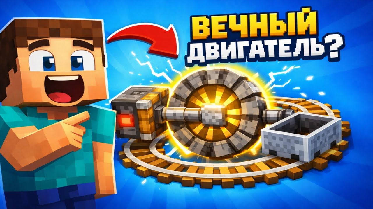 Вечный двигатель существует? ⚙️ | Майнкрафт Анимация