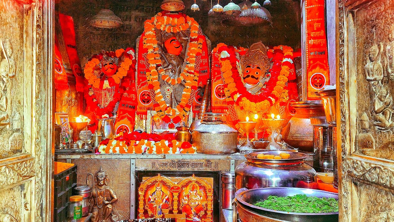 श्री डूंगर बालाजी मंदिर गोपालपुरा । Dungar Balaji Mandir Gopalpura |  Today आरती Live दर्शन