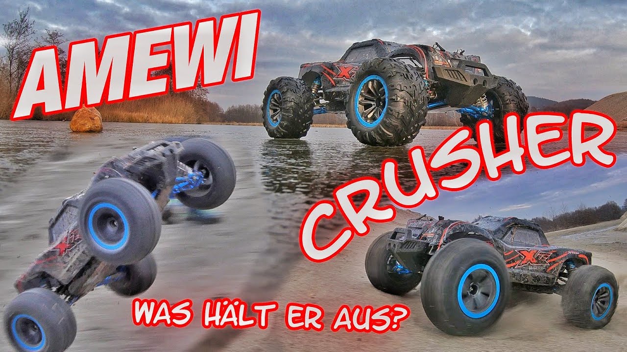 AMEWI CRUSHER 1:10 Monstertruck: BRUSHLESS Power für bis zu 80 km/h?