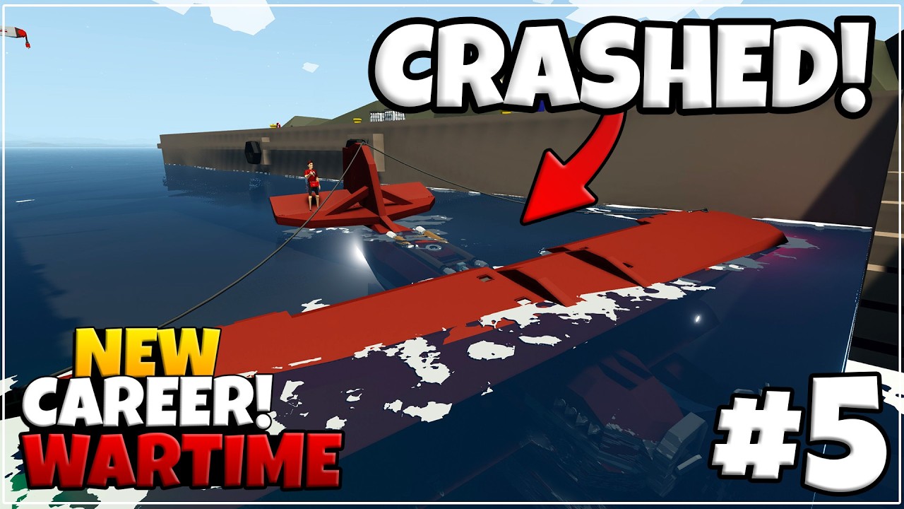 I CRASHED MY TANKER PLANE! - Hardcore WARTIME Career Stormworks  - EPISODE 5
