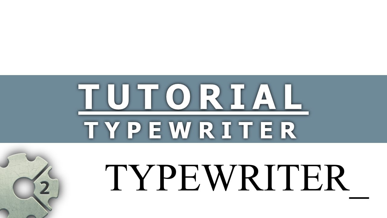 Construct 2 - Tutorial - Typewriter