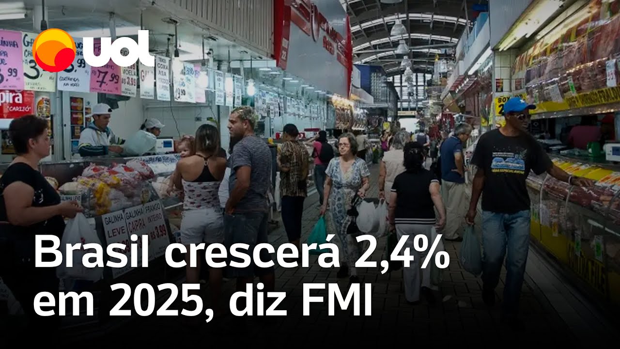 FMI sobe previs&atilde;o de PIB do Brasil em 2025, mas reduz para 2026; veja proje&ccedil;&atilde;o