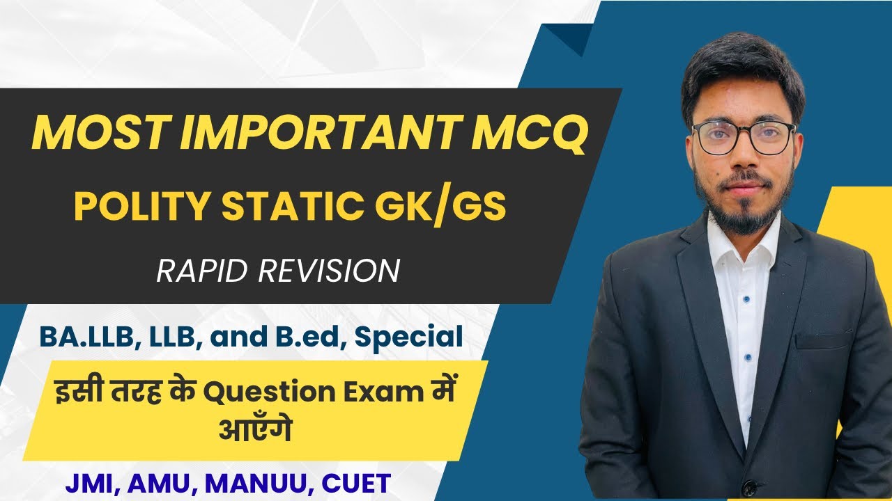 Most Important MCQ | Polity GK/GS | for Entrance Exam @SaifAlijamian 