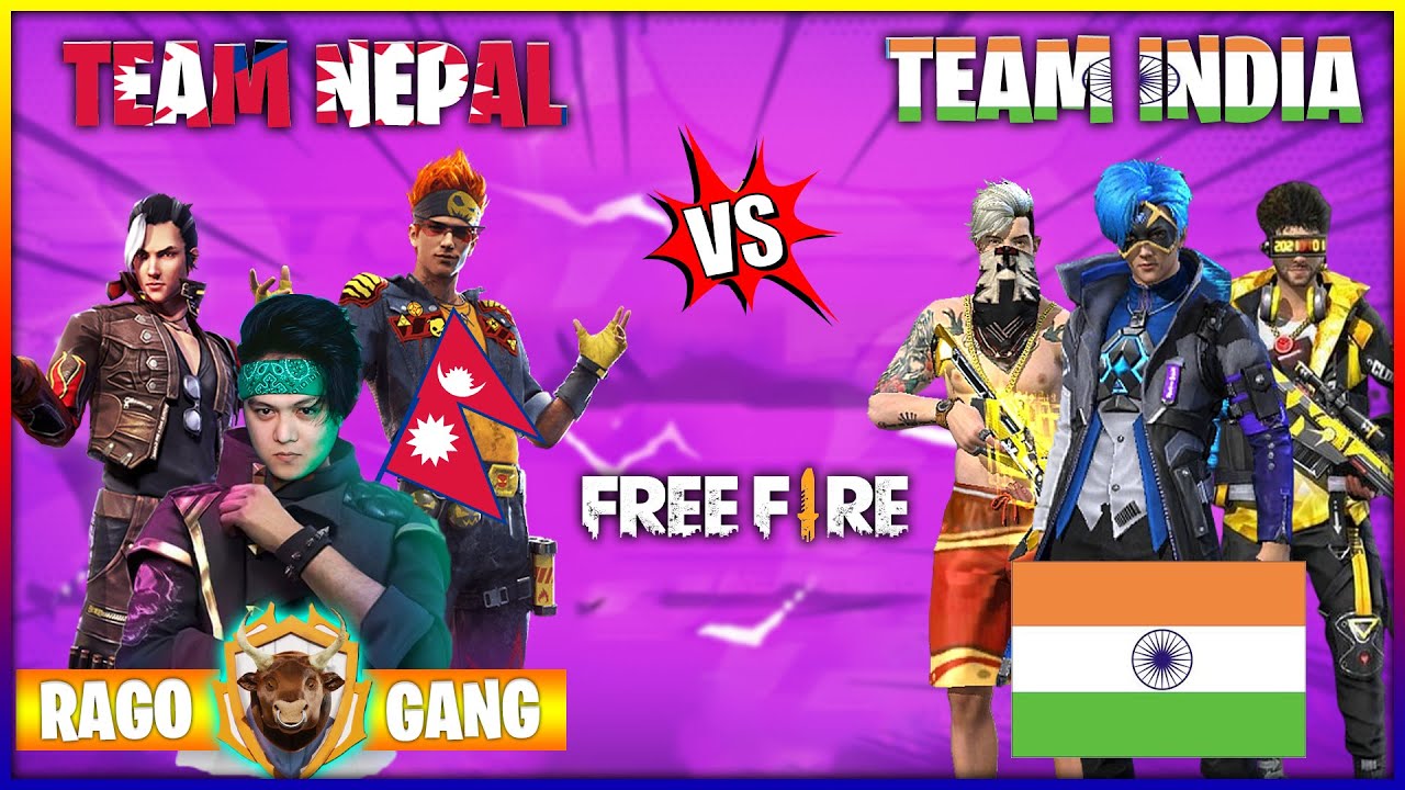 TEAM NEPAL GUILD VS  TEAM INDIAN GUILD IN FREEFIRE / MR JUNIOR RAGO GANG GUILD