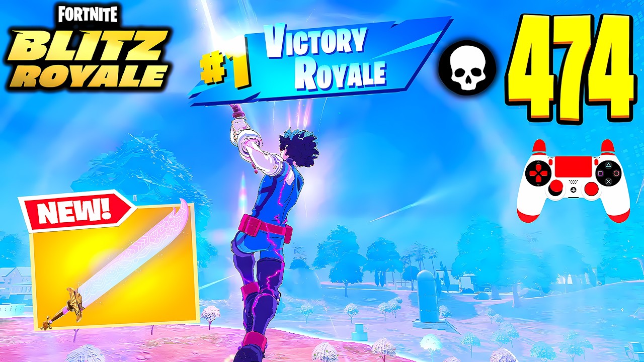 Izuku Midoriya SKIN! Fortnite Blitz Gameplay | SOLO SQUADS High Eliminations