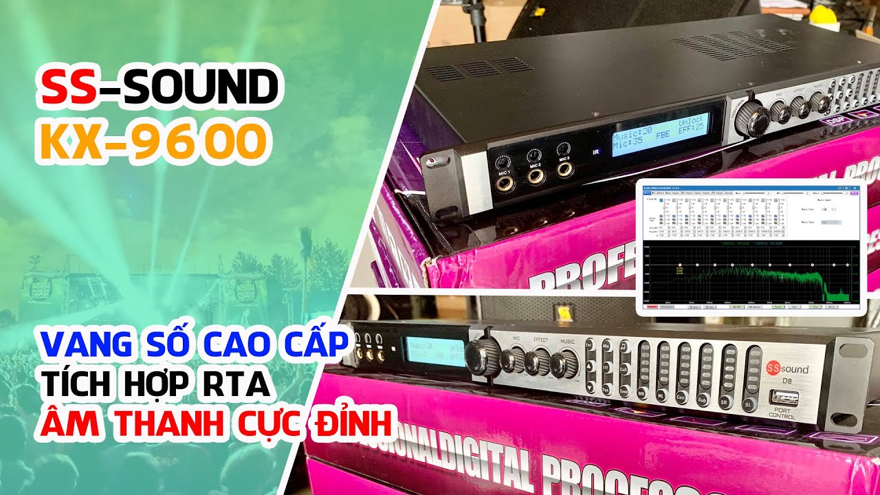Vang Số Karaoke HOT nhất Thị trường, c&oacute; RTA, chống H&uacute; R&iacute;t // SS-SOUND KX-9600 #V191