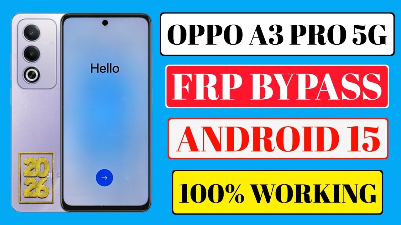 Oppo A3 Pro 5G Frp Bypass | Android 15 | Oppo A3 Pro 5G Frp Bypass New Method