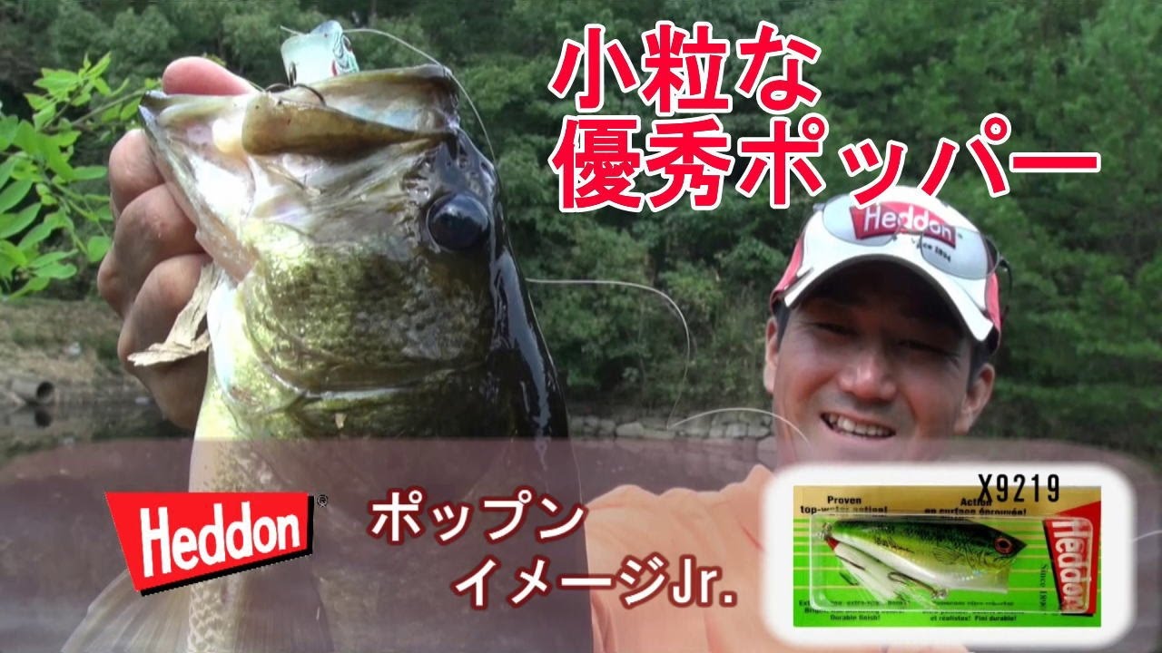 プラドコTVバス釣り動画　使って楽しい優秀なポッパー  ヘドン  ポップンイメージJr.後編 HEDDON