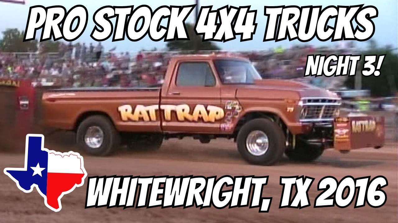 Pro Stock 4x4 Trucks from Whitewright TX, 2016 Night 3!