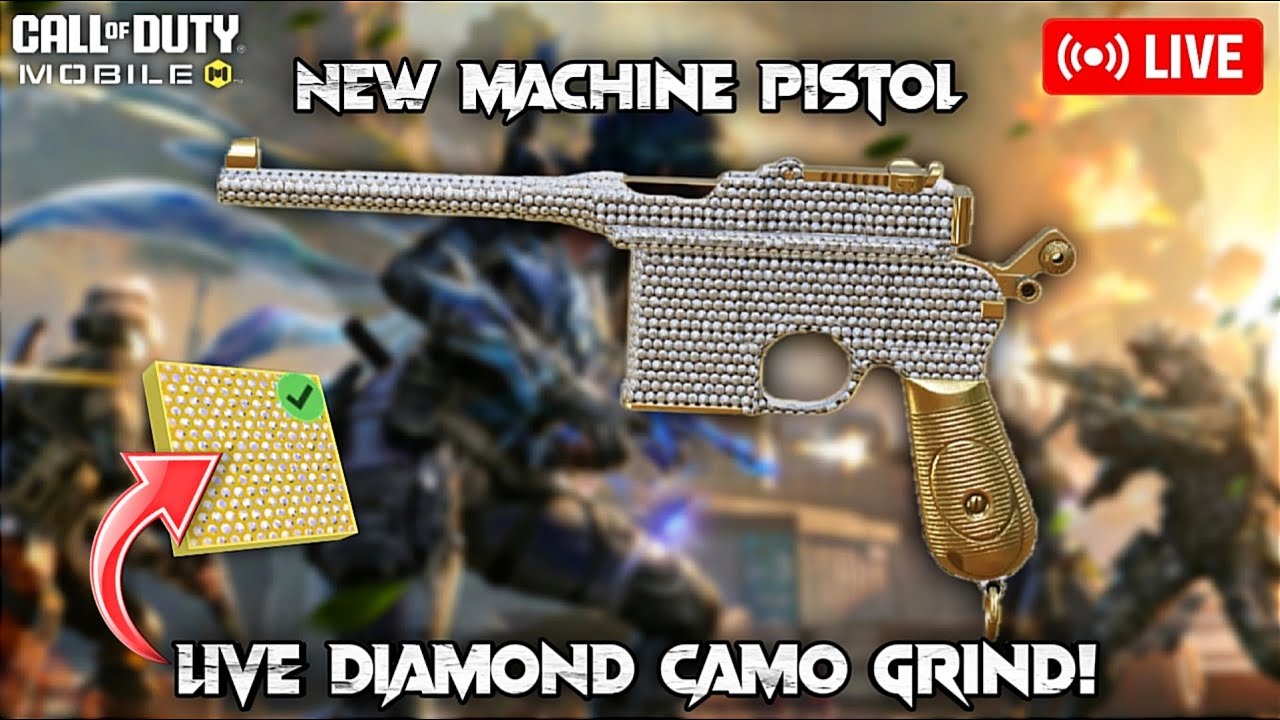 Grinding Diamond camo for the new Machine Pistol | CODM Live
