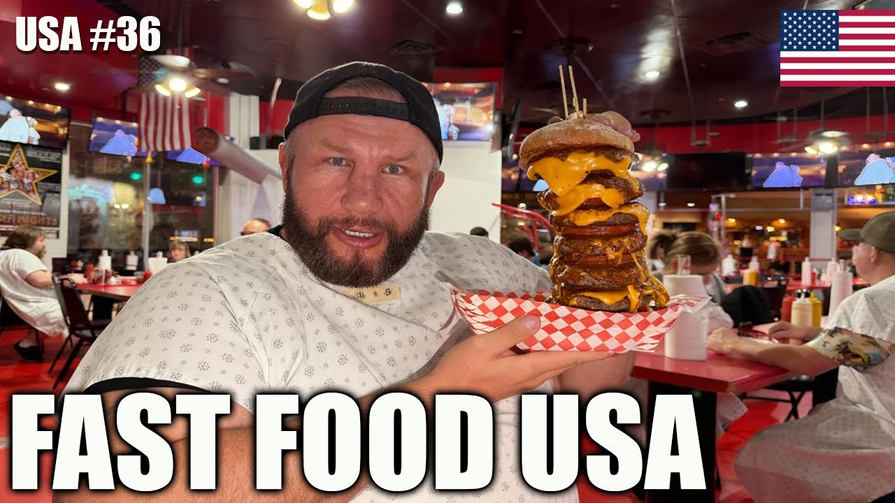 I'm testing FAST FOOD in the USA! 🇺🇸 How can they eat this???