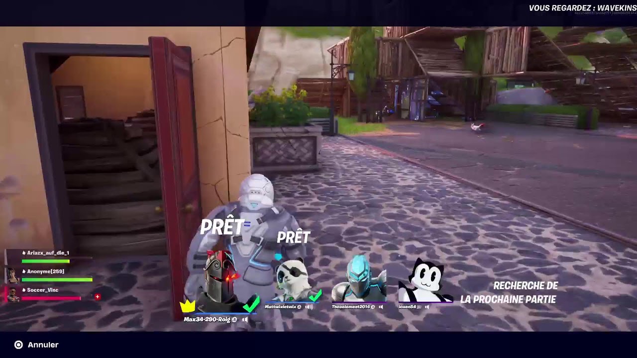 Je joue avec vous sur fortnite.