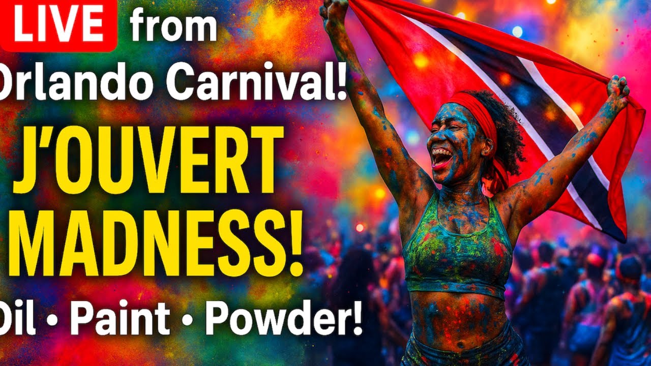 LIVE: J'Ouvert Orlando Carnival Downtown 2025 l Paint, Powder, Oil & Vibes!