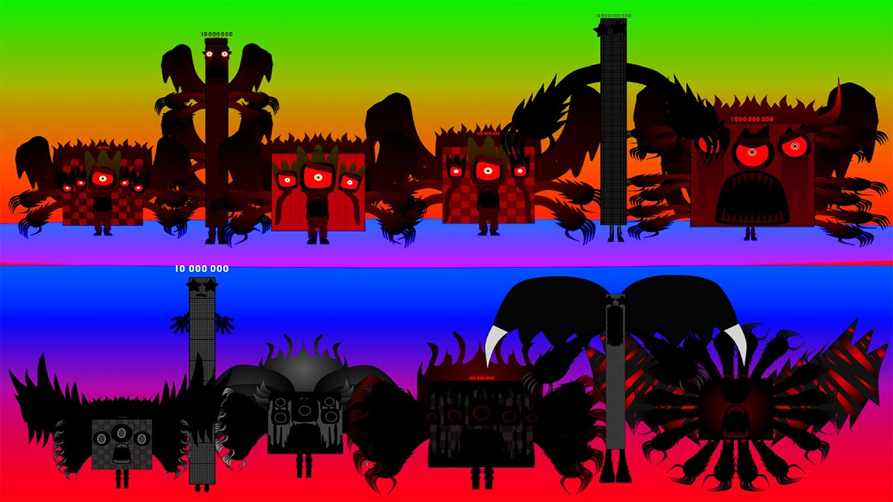 (V3) Uncannyblocks Band But Different nightmare Vs UncannyNLVD  (100k-10M-10B) Fixed  Music 2024