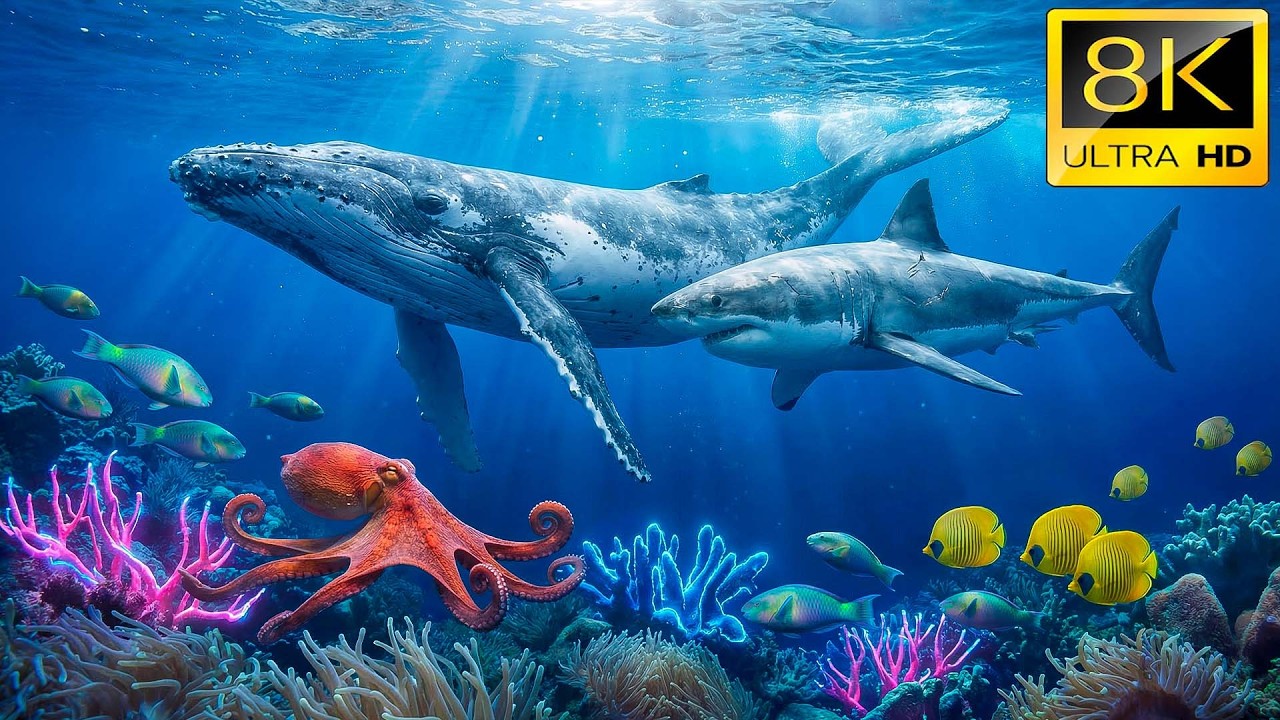 🐠Ocean Wildlife 8K: Голубое царство жизни | Подводный кинематографический документальный фильм