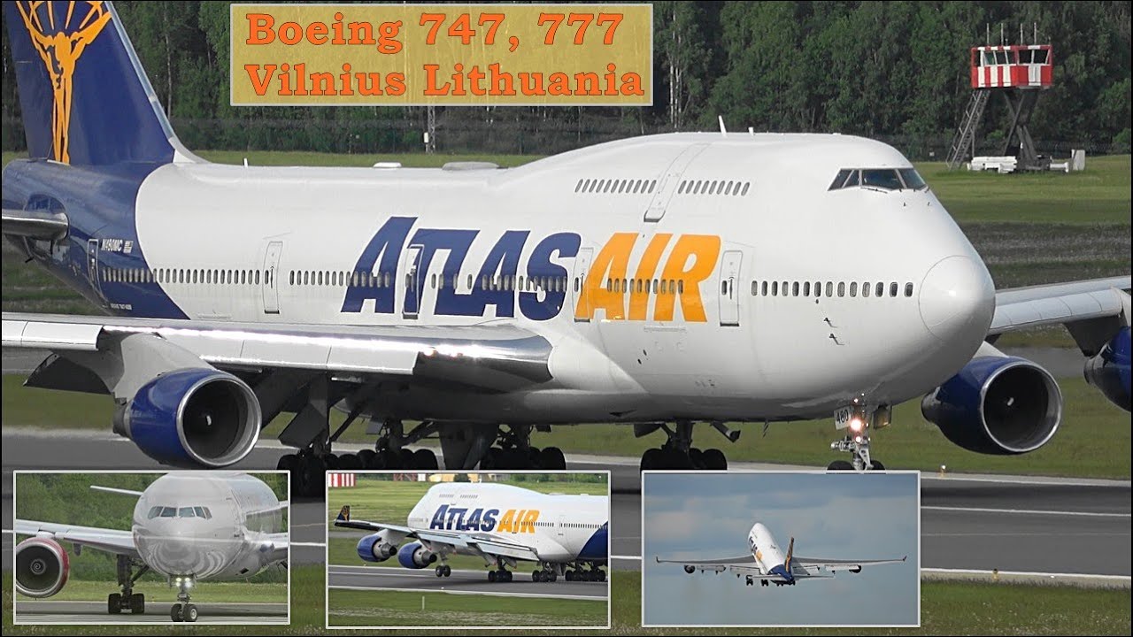 Boeing 747 and 777 in Vilnius on Sunday, 25 of May 2025