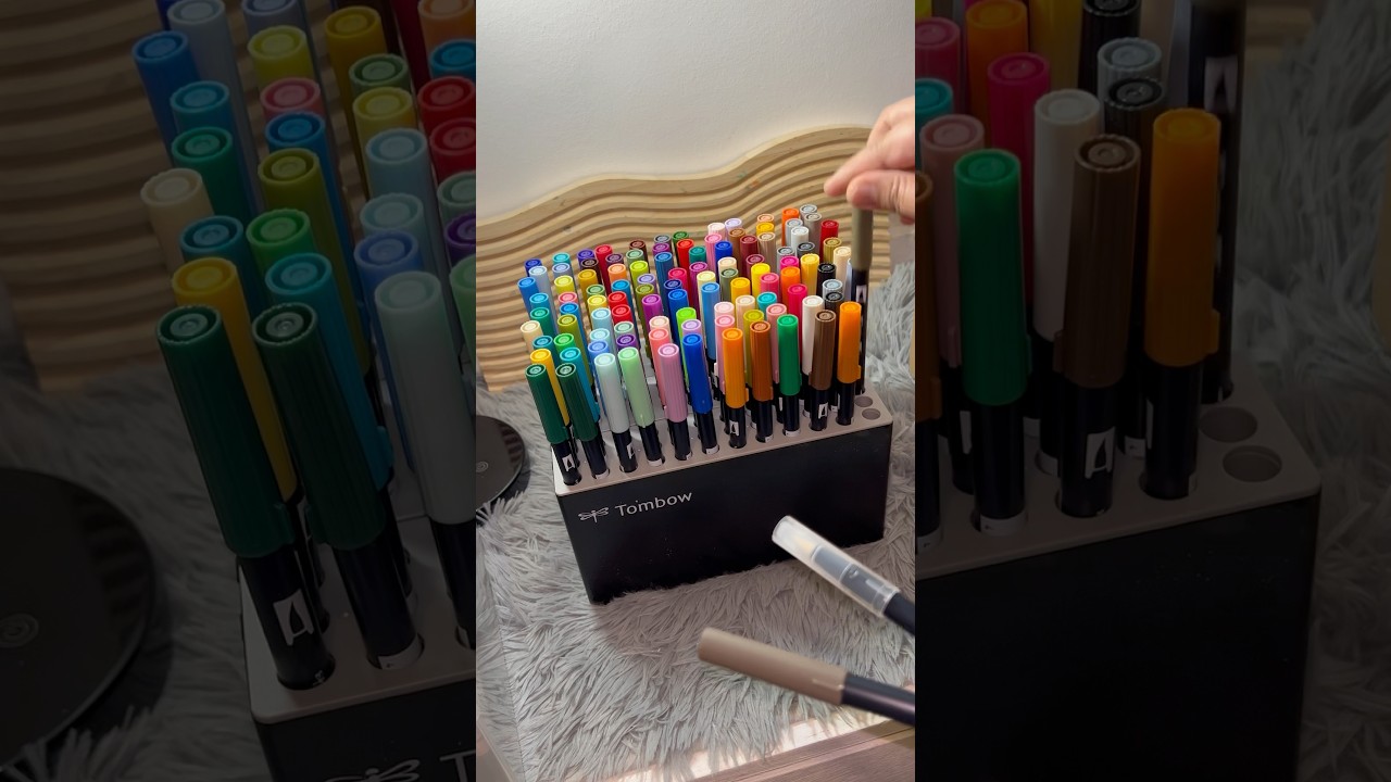 Unboxing Tombow Dual Brush Pens Complete Set 😍