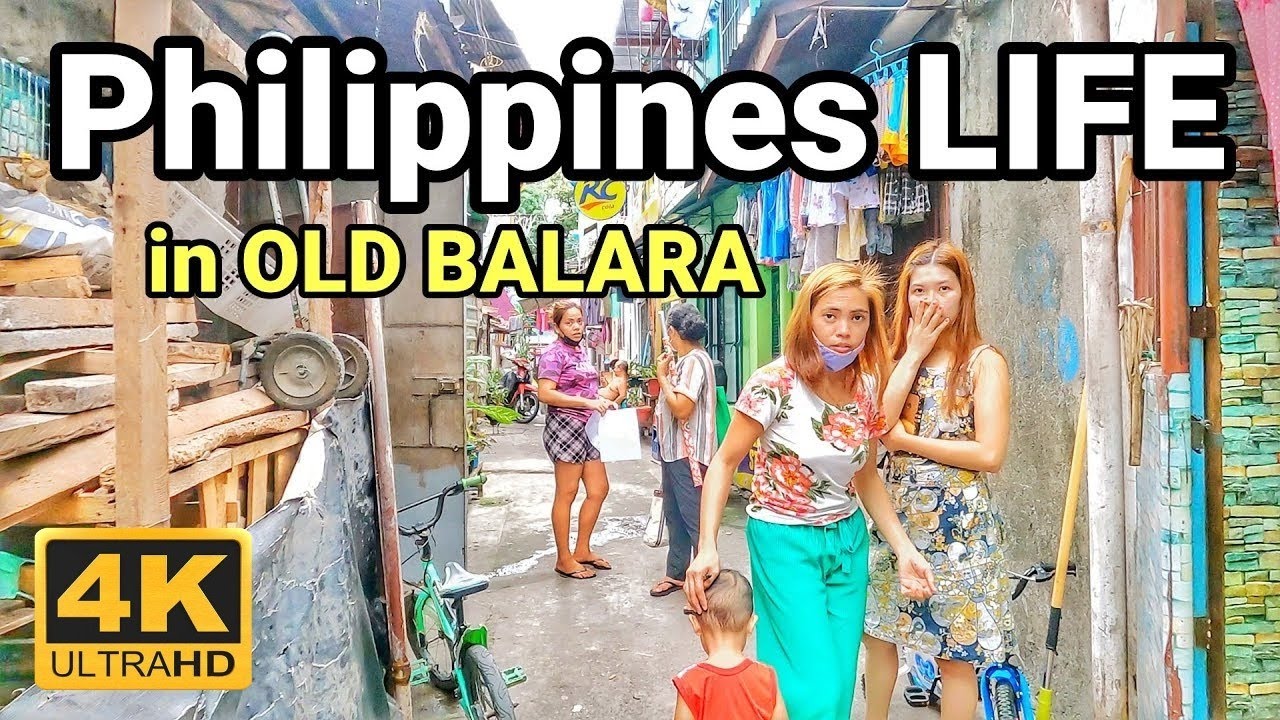 THE REAL LIFE SCENES in OLD BALARA | NICE WALK in Uno Dos Tres Residence at Old Balara [4K] 🇵🇭