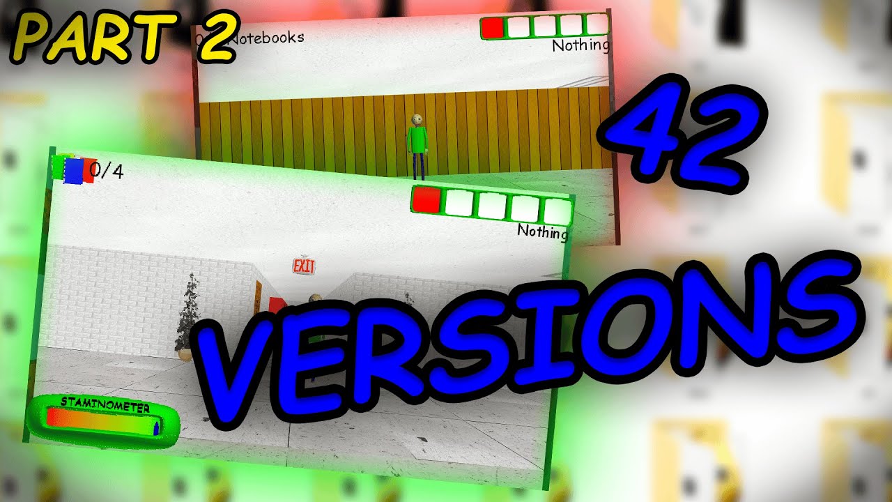(PART 2/2) winning ALL VERSIONS of BALDI'S BASICS PLUS
