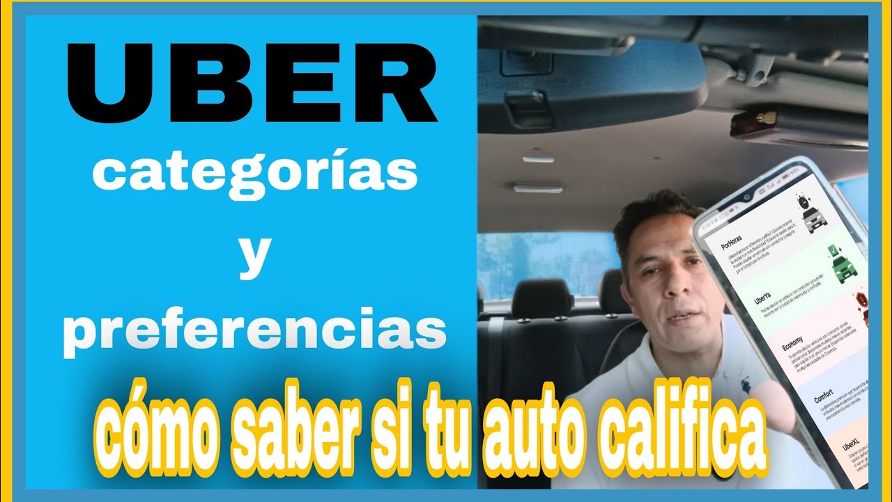 c&oacute;mo saber a qu&eacute; categor&iacute;a pertenezco en UBER