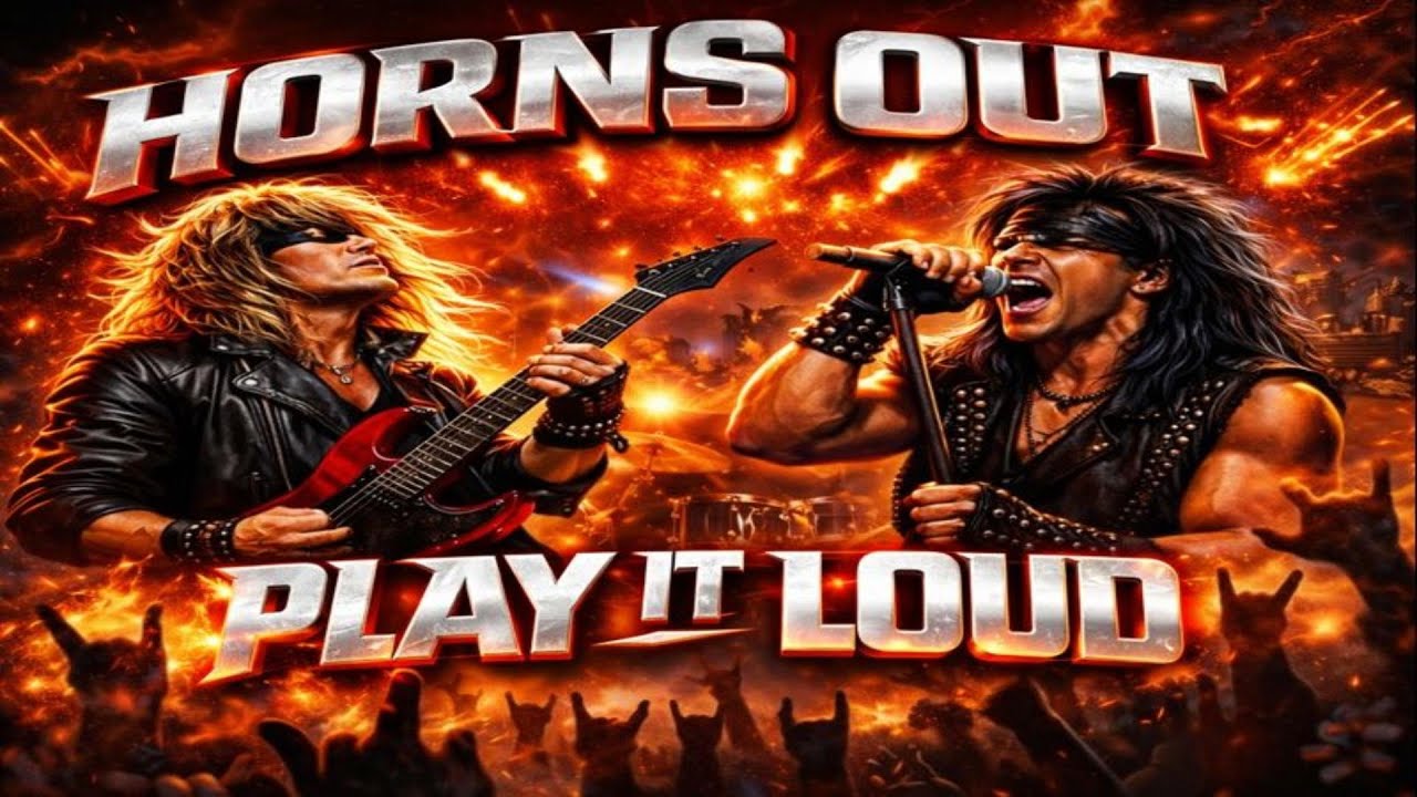 🤘Horns Out 🤘 | PLAY IT LOUD | Dark 80s Hair Metal Anthem 