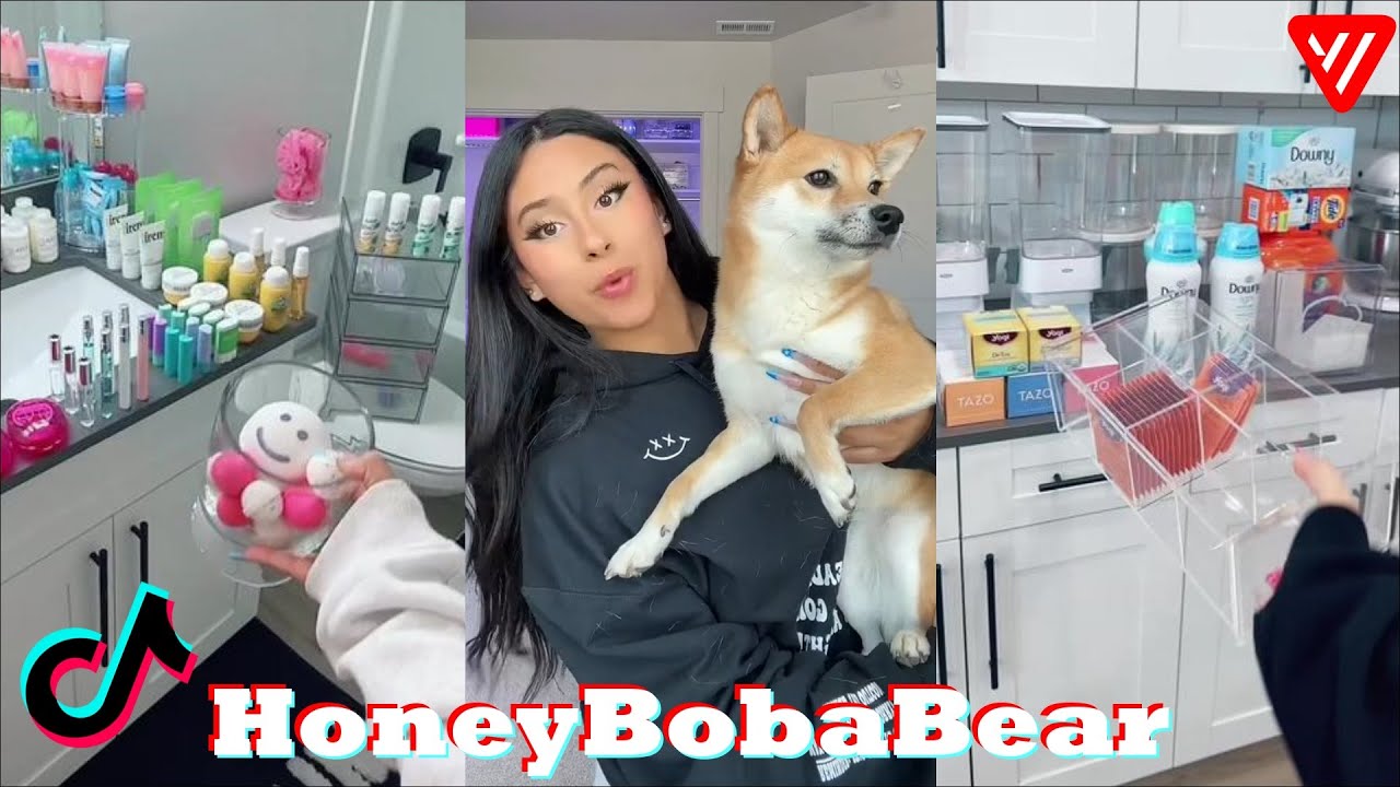 Best HoneyBobaBear TikTok 2023 | Honey Boba Bear TikTok Cleaning 2023 (Part 2)
