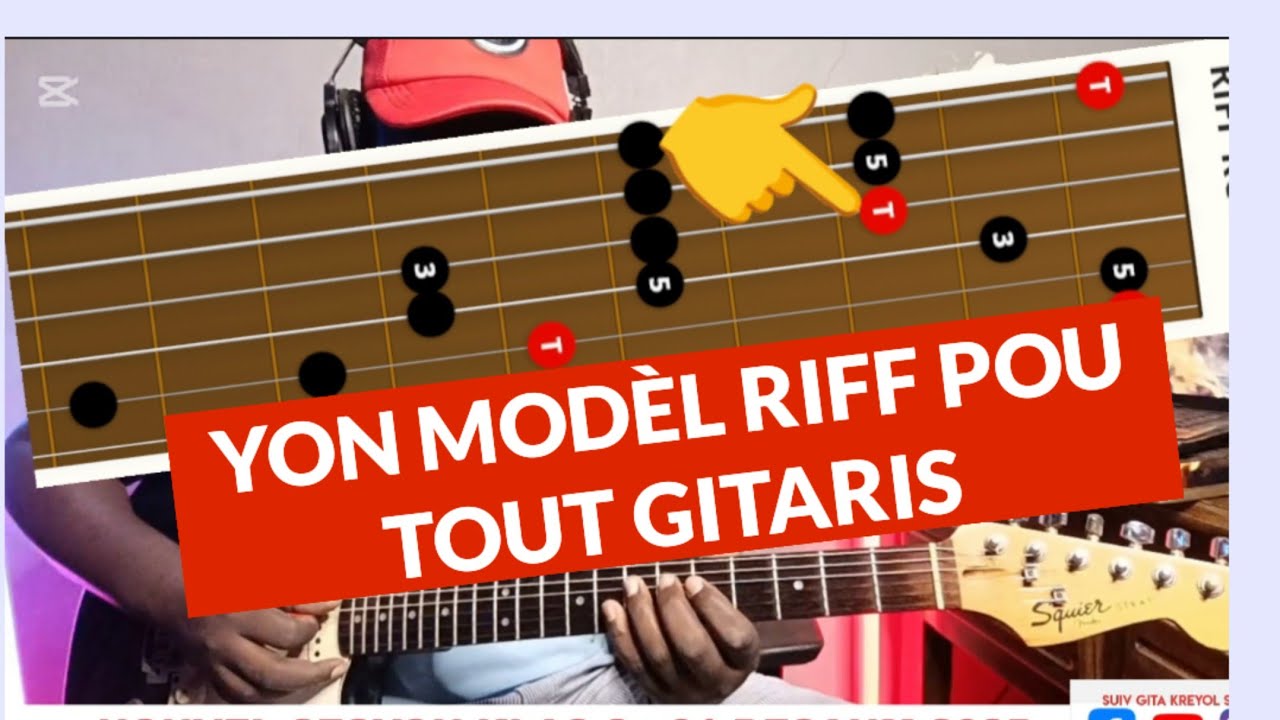 YON MODÈL RIFF KE TOUT GITARIS SOLO DWE METRIZE NAN GITA
