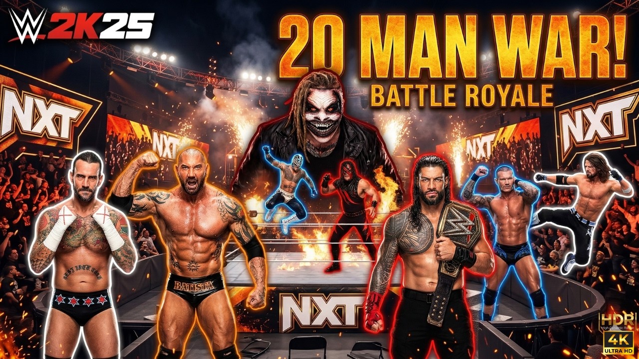 20-Man Gauntlet Eliminator Match for the Universal Championship! WWE 2K25